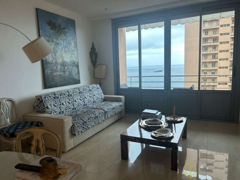 Monaco 3 Rooms Apartment La Rousse Santa Monica Sea View Living Room