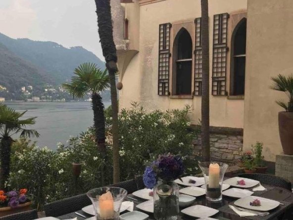 Castle in Como, Lombardy, Italy