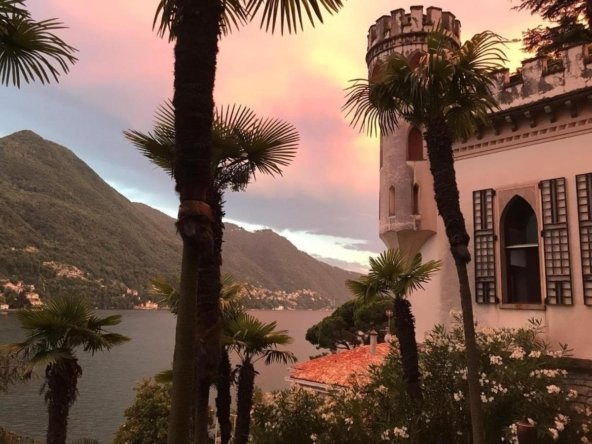 Castle in Como, Lombardy, Italy
