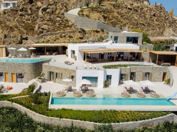 Villa in Psarou beach, Mykonos, Greece