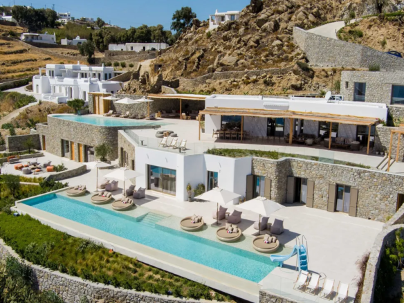 Villa in Psarou beach, Mykonos, Greece