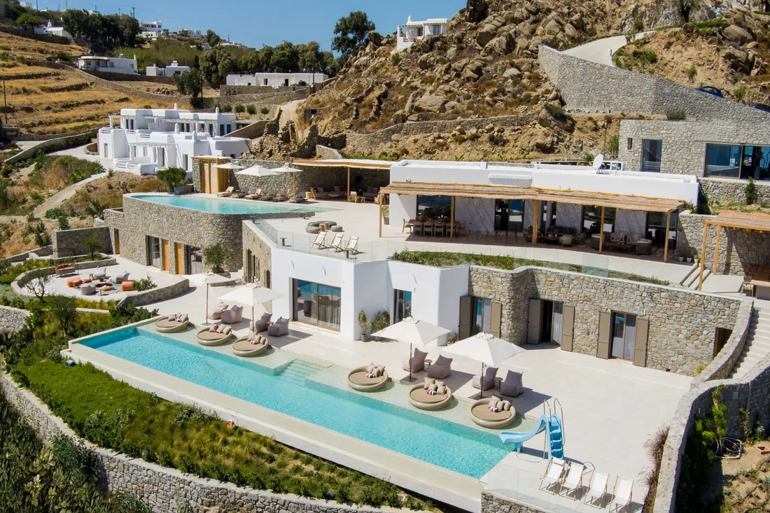 Villa in Psarou beach, Mykonos, Greece