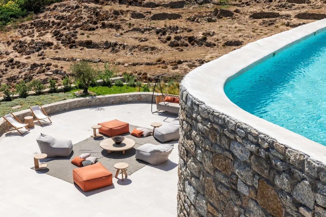 Villa in Psarou beach, Mykonos, Greece