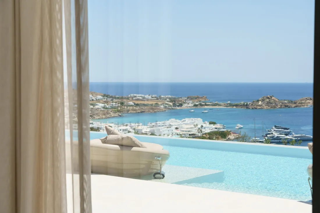 Villa in Psarou beach, Mykonos, Greece